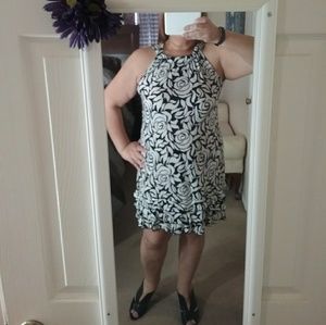 Black and white shimmer Dress
